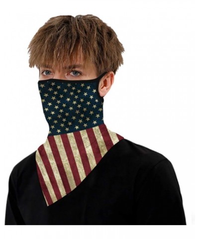 Face Bandana Neck Gaiters Ear Loops Balaclava Motorcycle Dust Wind Face Neck Cover for Men Women B01 $10.99 Balaclavas