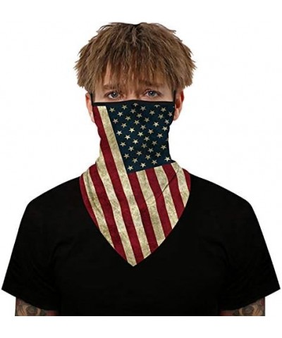 Face Bandana Neck Gaiters Ear Loops Balaclava Motorcycle Dust Wind Face Neck Cover for Men Women B01 $10.99 Balaclavas