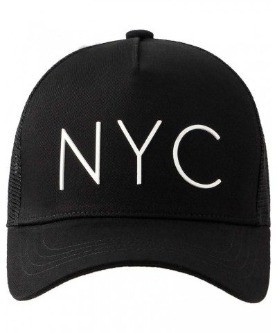 NYC Hat New York City Meshed Adjustable Baseball Cap TRM1289 Black $13.86 Baseball Caps