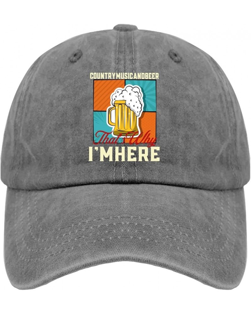 Baseball Hat Drink Athletic Hats for Womens Funny Hat Quick Dry Keep Calmm and Drink On Summer Caps Pigment Gray $7.61 Baseba...