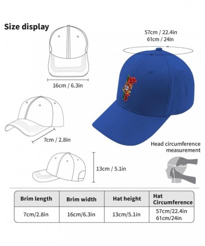 Flag Map Mesh Portugal Baseball Hats Vintage Golf Hat for Women Gift for Son Golf Blue $10.52 Baseball Caps