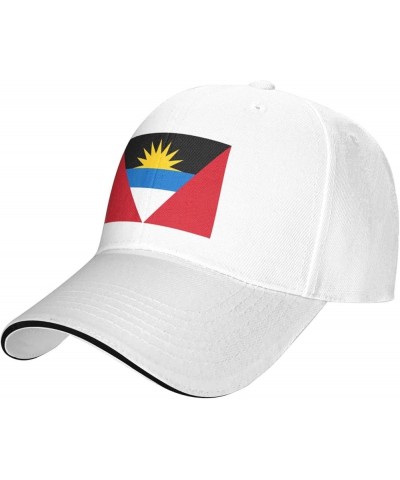 Flag of Antigua and Barbuda Unisex Baseball Cap Fits Men Women Adjustable Dad Hat Sandwich Bill Cap White $8.53 Baseball Caps