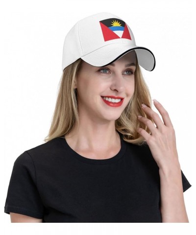 Flag of Antigua and Barbuda Unisex Baseball Cap Fits Men Women Adjustable Dad Hat Sandwich Bill Cap White $8.53 Baseball Caps