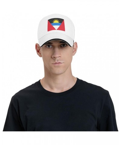 Flag of Antigua and Barbuda Unisex Baseball Cap Fits Men Women Adjustable Dad Hat Sandwich Bill Cap White $8.53 Baseball Caps