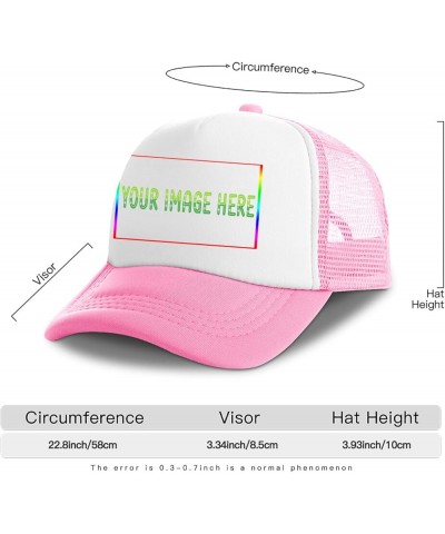 Custom Sun Visor Hat Your Image Here Curved Mesh Hat Pink 0 $13.33 Sun Hats