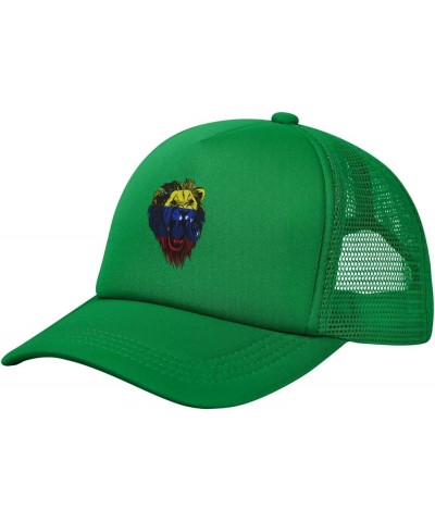 Trucker Hat Mesh Baseball Cap Adjustable Dad Hat Unisex Green $11.90 Baseball Caps