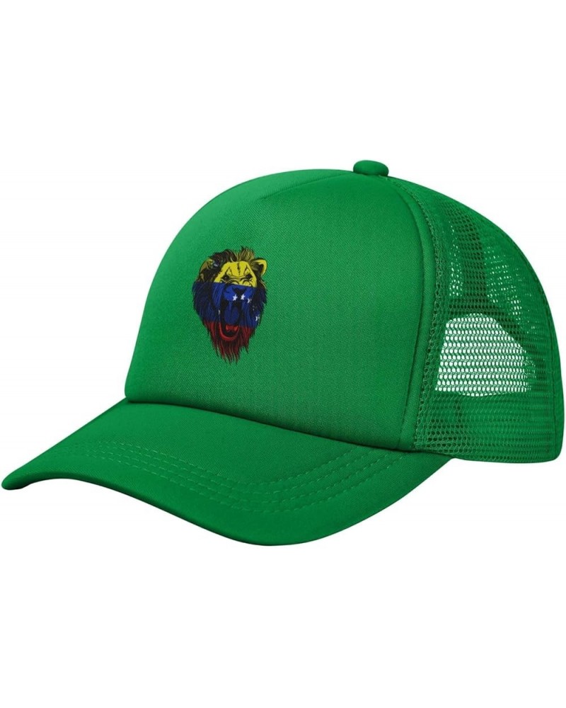 Trucker Hat Mesh Baseball Cap Adjustable Dad Hat Unisex Green $11.90 Baseball Caps