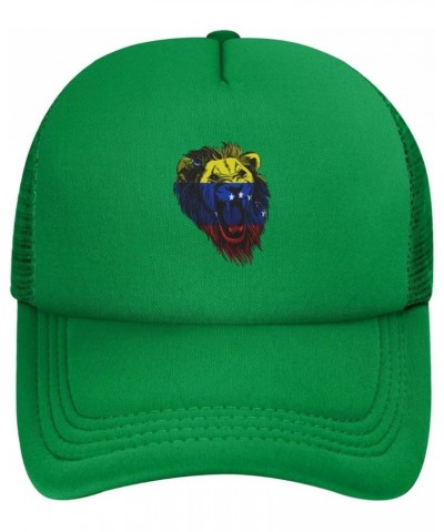 Trucker Hat Mesh Baseball Cap Adjustable Dad Hat Unisex Green $11.90 Baseball Caps