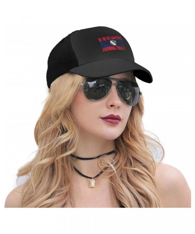 Silk Style Flag of Laos Baseball Cap Women Men Hat Outdoor Leisure Sun Hat Adjustable Truck Driver Baseball Caps Dad Hats Bla...