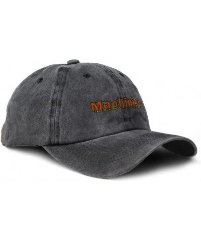 Soft Washed Baseball Cap Machinist Cotton Dad Hats for Men & Women Black Design Only $14.30 Baseball Caps