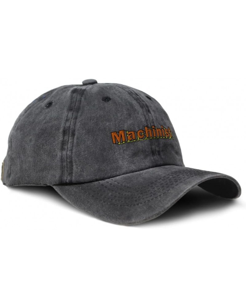 Soft Washed Baseball Cap Machinist Cotton Dad Hats for Men & Women Black Design Only $14.30 Baseball Caps