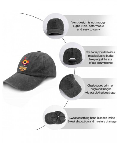 Total Solar Eclipse 04.08.2024 Baseball Cap Womans Hat Pigment Black Black Bucket Hat Gifts for Her Beach Hats $10.63 Bucket ...