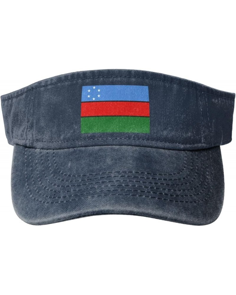 Flag of Southwestern Somalia (2002) Sun Hat Sun Visor Hats for Women Men Baseball Cap Golf Hats Navy Blue $13.73 Visors