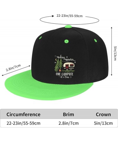 Making The Memories One Campsite at A Time Running Hat Men Baseball Cap Women Dad Hat Sun Hat Trucker Hat White Green $10.07 ...