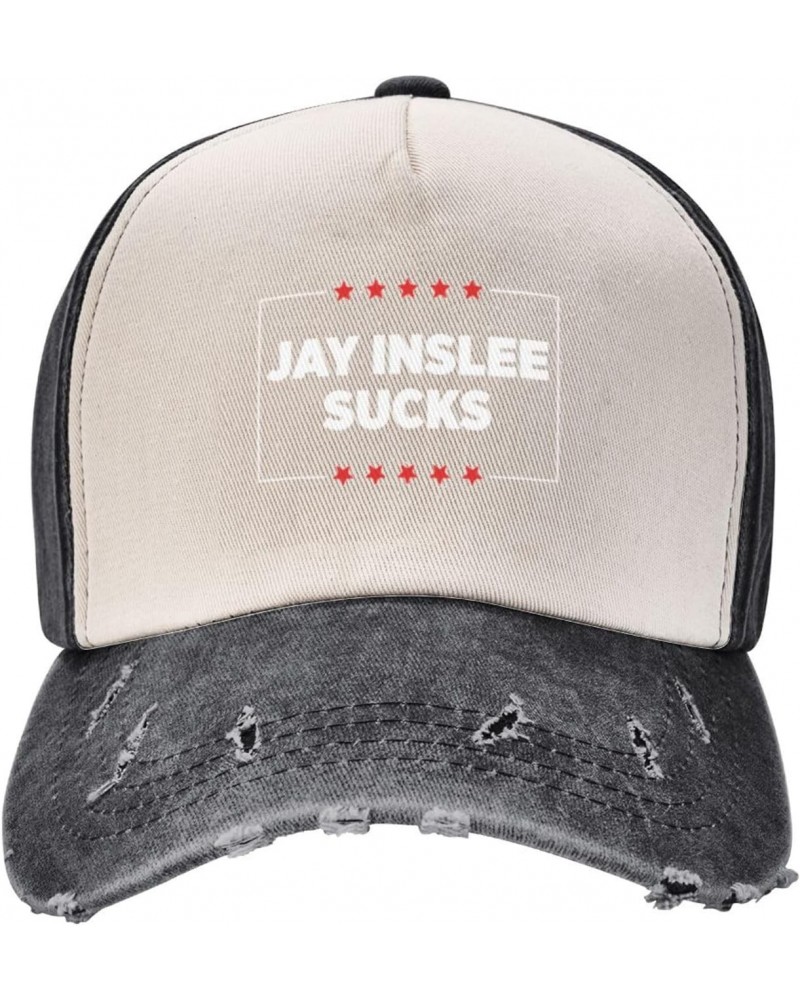 Jay Inslee Sucks Upgrade Your Style with Funny Adjustable Cotton Baseball Caps for Men and Women $16.44 Baseball Caps