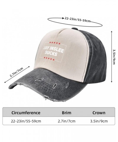 Jay Inslee Sucks Upgrade Your Style with Funny Adjustable Cotton Baseball Caps for Men and Women $16.44 Baseball Caps