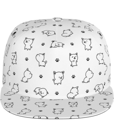 Cute Dog Baseball Cap, Flat Brim Trucker Hat, Buckle Adjustable Cute Dog20 $10.19 Baseball Caps