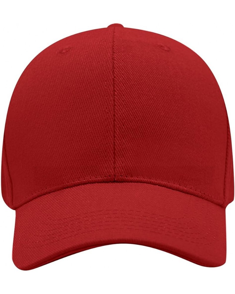 Sport Hats for Womens Mens and Womens Summer Fashion Casual Sunscreen Baseball Caps Cap Hats Wine 2 $7.45 Baseball Caps