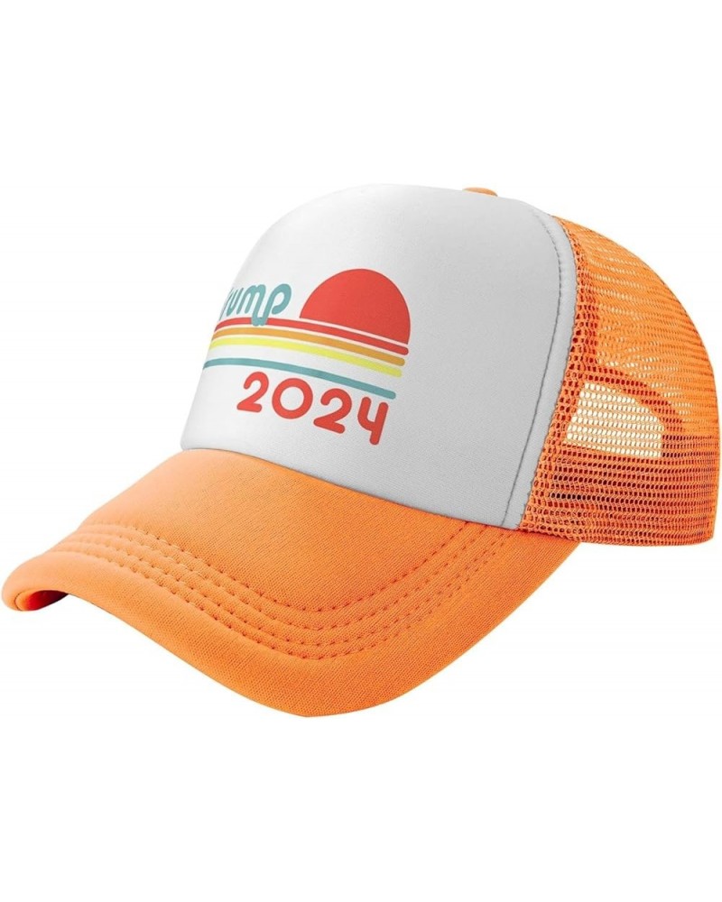 Trump 2024 Trucker Hat Mens Womens Adjustable Baseball Golf Cap Orange $13.87 Baseball Caps