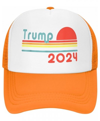 Trump 2024 Trucker Hat Mens Womens Adjustable Baseball Golf Cap Orange $13.87 Baseball Caps