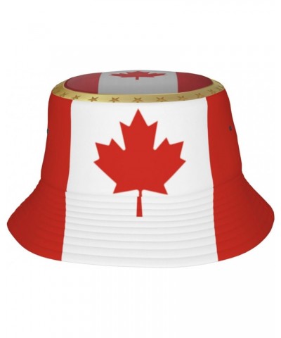 Bucket Hat Flag of Canada Fisherman's Cap Men and Women. Sun Hats Black $11.31 Bucket Hats