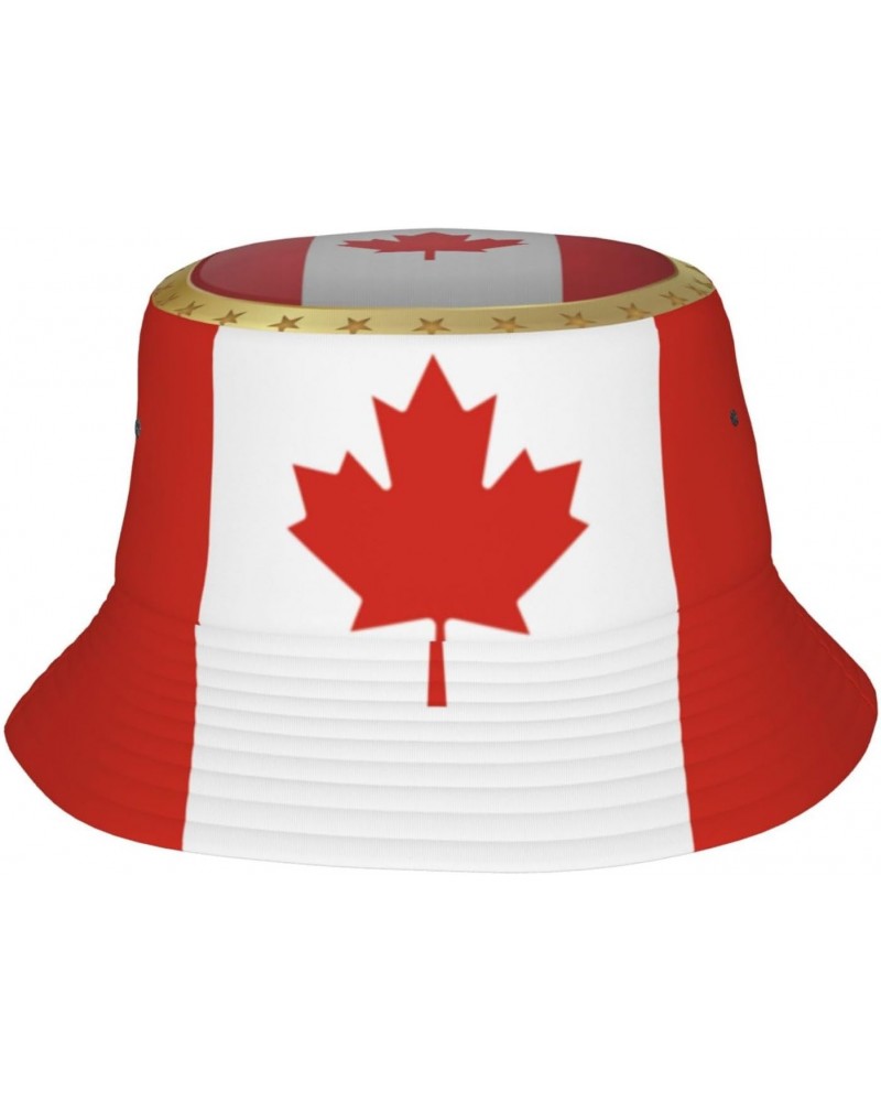 Bucket Hat Flag of Canada Fisherman's Cap Men and Women. Sun Hats Black $11.31 Bucket Hats