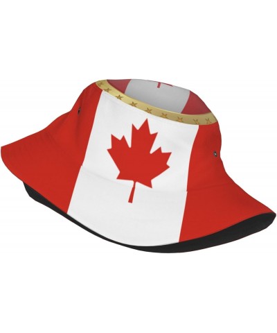 Bucket Hat Flag of Canada Fisherman's Cap Men and Women. Sun Hats Black $11.31 Bucket Hats