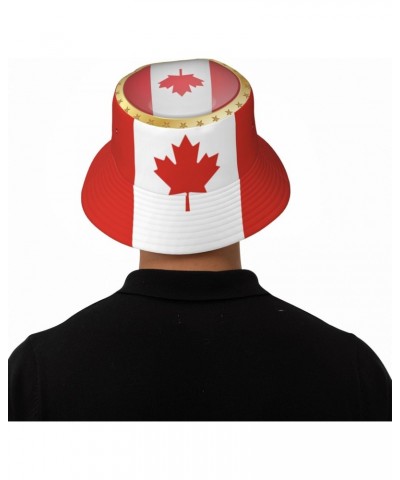 Bucket Hat Flag of Canada Fisherman's Cap Men and Women. Sun Hats Black $11.31 Bucket Hats