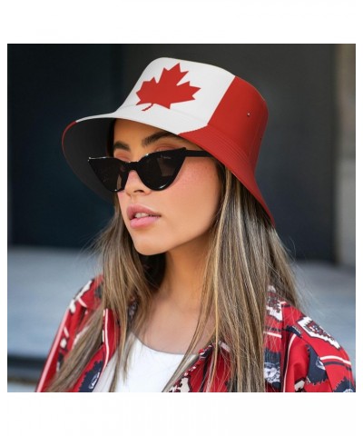 Bucket Hat Flag of Canada Fisherman's Cap Men and Women. Sun Hats Black $11.31 Bucket Hats