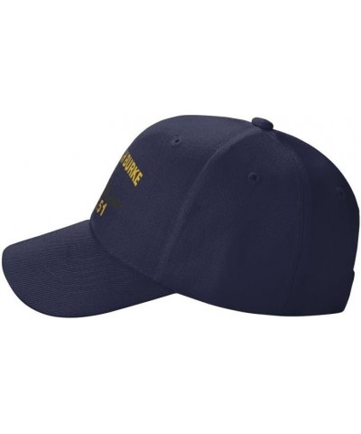 USS Arleigh Burke DDG 51 Flag Denim Hats Baseball Caps Fisherman's hat Knitted hat Navy Blue $15.05 Baseball Caps