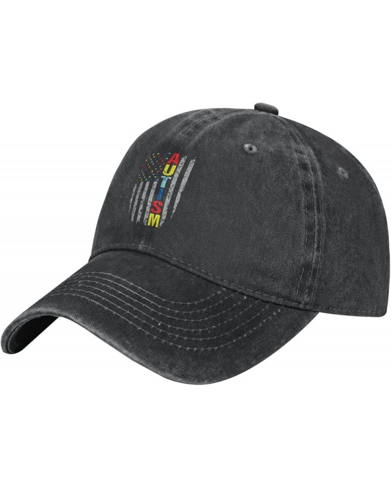 Autism Awareness Denim Trucker Hat Baseball Cap for Men Or Women Cowboy Black Black $9.64 Cowboy Hats