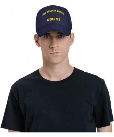 USS Arleigh Burke DDG 51 Flag Denim Hats Baseball Caps Fisherman's hat Knitted hat Navy Blue $15.05 Baseball Caps