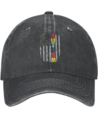 Autism Awareness Denim Trucker Hat Baseball Cap for Men Or Women Cowboy Black Black $9.64 Cowboy Hats