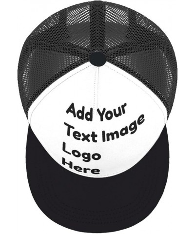 Personalized Hats for Men Women with Photo Text, Custom Hats Design Your Own Customizable Baseball Cap for Outdoor Adjustable...