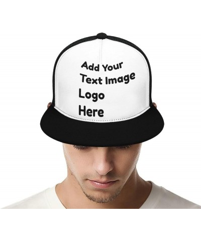 Personalized Hats for Men Women with Photo Text, Custom Hats Design Your Own Customizable Baseball Cap for Outdoor Adjustable...