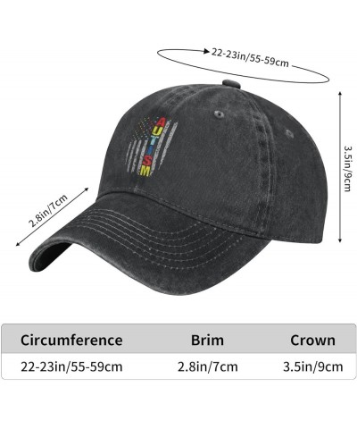 Autism Awareness Denim Trucker Hat Baseball Cap for Men Or Women Cowboy Black Black $9.64 Cowboy Hats