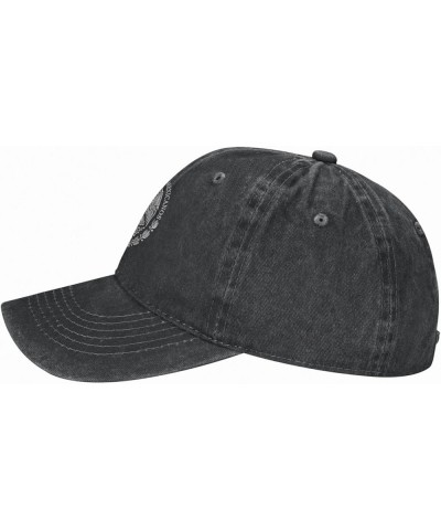 Mexican Flag Symbol Denim Trucker Hat Baseball Cap for Men Or Women Cowboy Black Black $14.81 Cowboy Hats