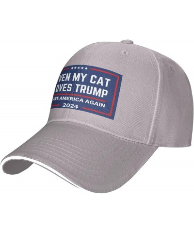 Even My Cat Loves Trump 2024 Anti Bi-Den F K Impeach Bi-Den Hat Men Women Trucker Hat Gift Baseball Cap Gray $12.09 Baseball ...