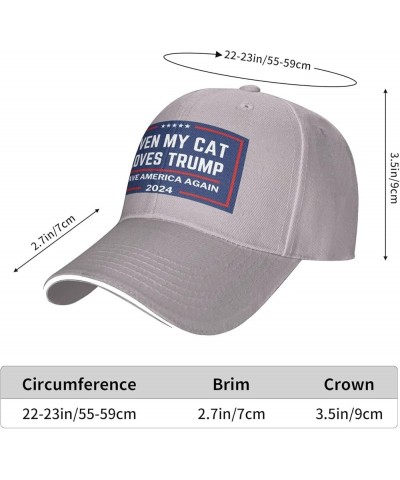 Even My Cat Loves Trump 2024 Anti Bi-Den F K Impeach Bi-Den Hat Men Women Trucker Hat Gift Baseball Cap Gray $12.09 Baseball ...