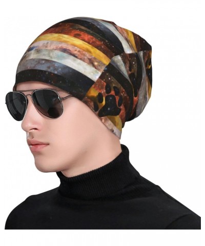 Bear Galaxy Pride Flag LGBTQ Comfort Elegance Knitted Hat Black Daily for Men Women $12.71 Skullies & Beanies