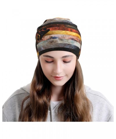 Bear Galaxy Pride Flag LGBTQ Comfort Elegance Knitted Hat Black Daily for Men Women $12.71 Skullies & Beanies