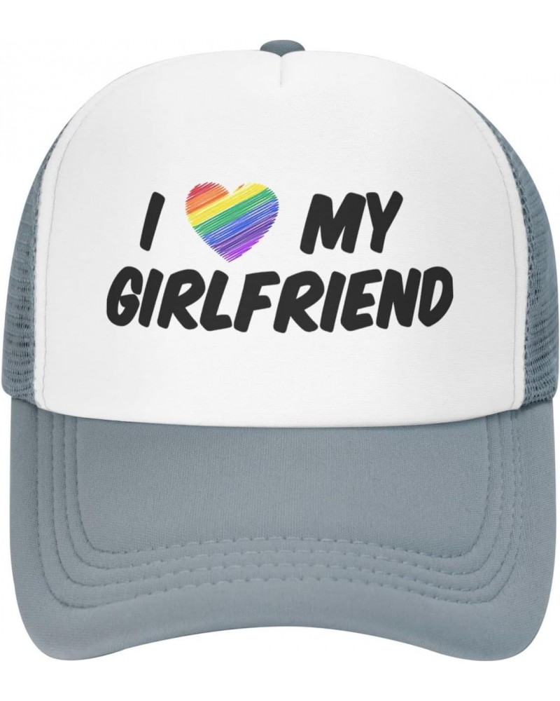 I Love Heart My Girlfriend Funny Baseball Cap Adjustable Hat Ball Cap Trucker Hats Sports Hat Campaign Hats Athletic Baseball...