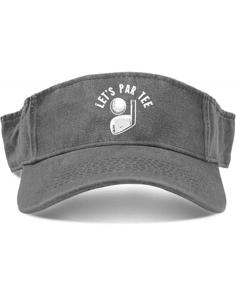 Let's par tee Golf Hat Sun Visor for Women Sun Visor Hat Reversible Visor Sun Hat Light Grey $9.43 Baseball Caps