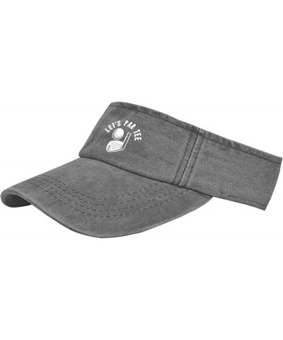 Let's par tee Golf Hat Sun Visor for Women Sun Visor Hat Reversible Visor Sun Hat Light Grey $9.43 Baseball Caps