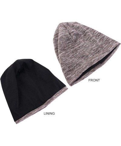 Thick Hat Knit Mens Lined Warm Unisex Winter Baseball Caps 1350 United Hats Coffee-d $12.89 Skullies & Beanies