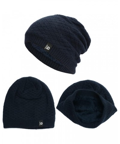 Mens Beanies Winter Warm Skullies Knit Beanie Y2k Beanie Windproof Beanie Soft Cuffed Skullies Foldable Skull Cap Navy $9.53 ...