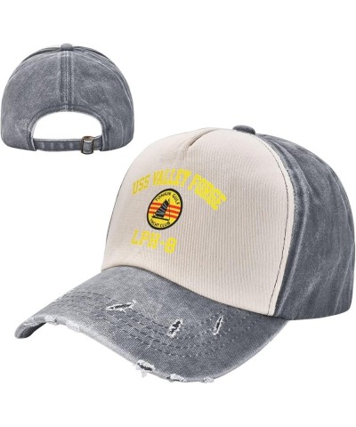 USS Valley Forge Lph-8 Unisex Vintage Cowboy Hat Baseball Cap Retro Sun Visor Outdoor Hat Gray $11.02 Cowboy Hats