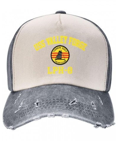 USS Valley Forge Lph-8 Unisex Vintage Cowboy Hat Baseball Cap Retro Sun Visor Outdoor Hat Gray $11.02 Cowboy Hats