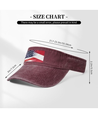 Flag of Austria and USA Flag-Baseball Caps Trucker Hats Denim Hats Cowboy Knit hat Fisherman's hat Red $17.64 Baseball Caps