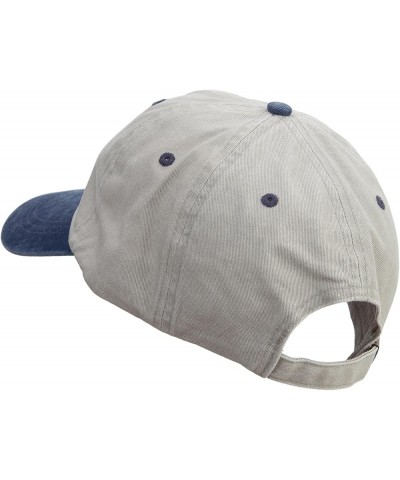 Veterinary Symbol Embroidered Pigment Dyed Wash Cap Beige Navy $20.61 Baseball Caps